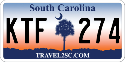 SC license plate KTF274