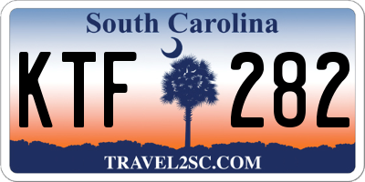 SC license plate KTF282