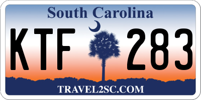 SC license plate KTF283