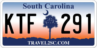 SC license plate KTF291