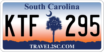 SC license plate KTF295