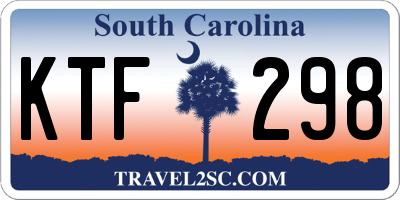 SC license plate KTF298