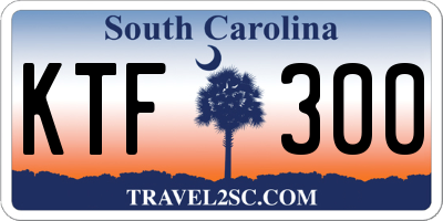 SC license plate KTF300