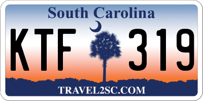 SC license plate KTF319