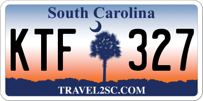SC license plate KTF327