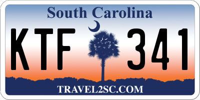 SC license plate KTF341