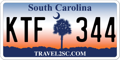 SC license plate KTF344