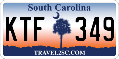 SC license plate KTF349