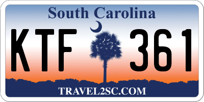 SC license plate KTF361