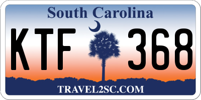 SC license plate KTF368