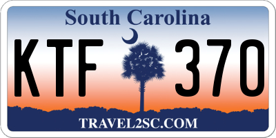 SC license plate KTF370