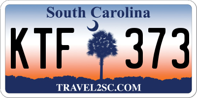 SC license plate KTF373