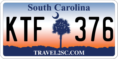 SC license plate KTF376