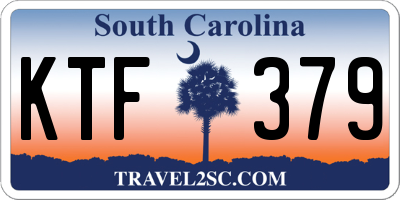 SC license plate KTF379