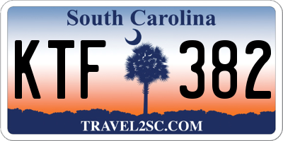 SC license plate KTF382