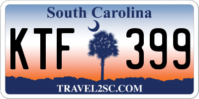 SC license plate KTF399