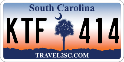 SC license plate KTF414