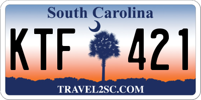 SC license plate KTF421