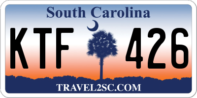 SC license plate KTF426