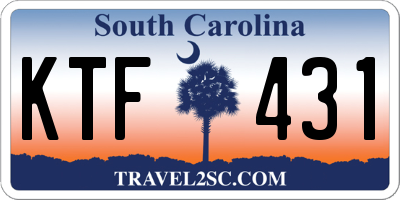 SC license plate KTF431