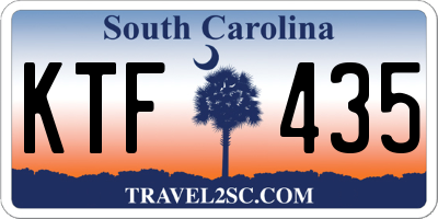 SC license plate KTF435