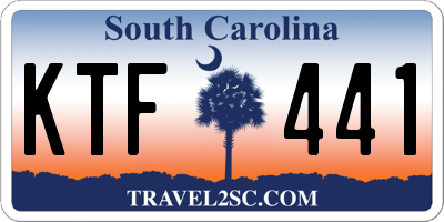 SC license plate KTF441