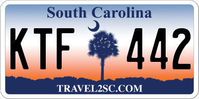 SC license plate KTF442