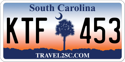 SC license plate KTF453
