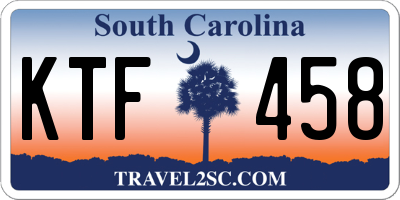 SC license plate KTF458