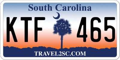 SC license plate KTF465