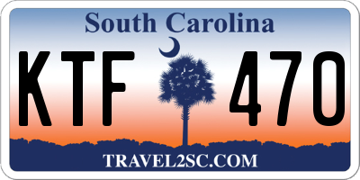 SC license plate KTF470