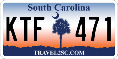 SC license plate KTF471