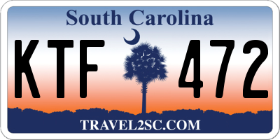 SC license plate KTF472
