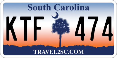SC license plate KTF474