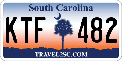 SC license plate KTF482