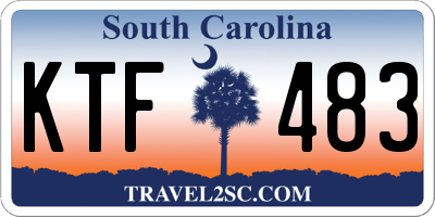 SC license plate KTF483