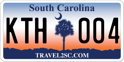 SC license plate KTH004