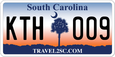 SC license plate KTH009