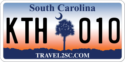 SC license plate KTH010