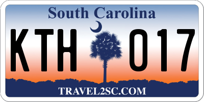SC license plate KTH017