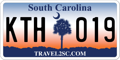 SC license plate KTH019