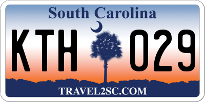 SC license plate KTH029