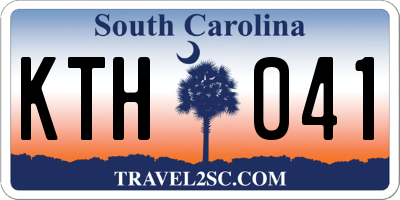 SC license plate KTH041