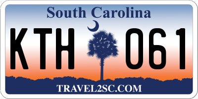 SC license plate KTH061