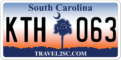 SC license plate KTH063