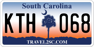 SC license plate KTH068