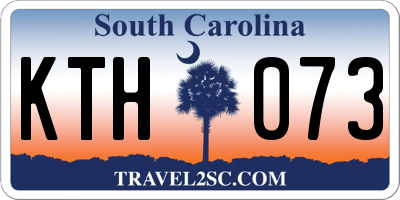 SC license plate KTH073