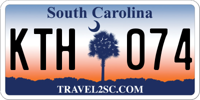 SC license plate KTH074