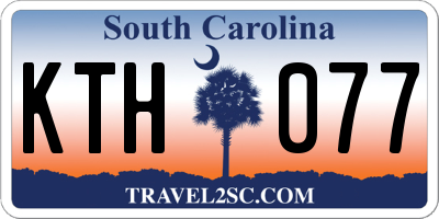 SC license plate KTH077