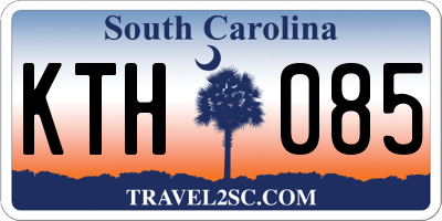 SC license plate KTH085
